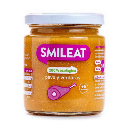 Smileat Tarro Pavo Con Verduras 230 G