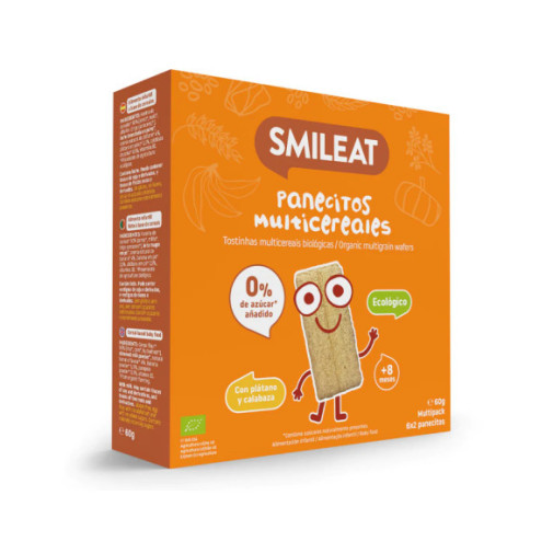 Smileat Panecitos Multicereales Eco 1 Bolsa 60 G