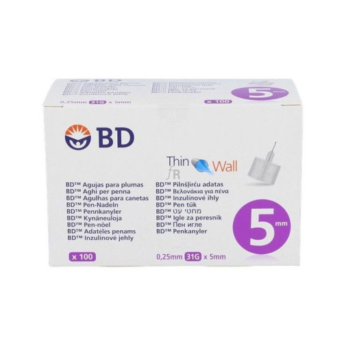 Aguja Bd Bdtm 0,25X5 Mm 100 Un
