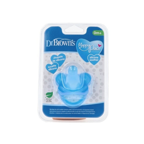 Dr Brown´S Chupete Silicona 1 Pieza 0 Meses 1 Unidad Color Azul