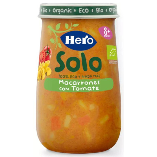 Hero Solo Verduras Con Pasta Integral 1 Tarro 190 G
