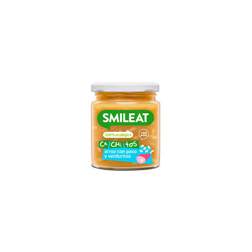 Smileat Cachitos 1 Tarrito 230 G Sabor Arroz Con Pavo Y Verduritas