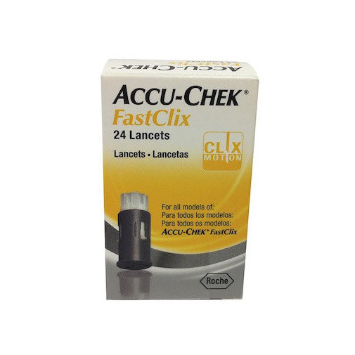 Accu Chek Fastclix Lancetas 24 Unidades