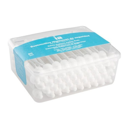 Bastoncillos Higienicos De Seguridad Interapothek 50 Unidades Con Palo De Papel