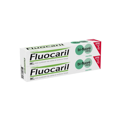 Fluocaril Bi Fluore 145 Mg 2 Tubos 75 Ml Sabor Menta