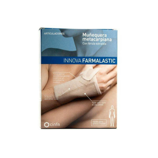 Farmalastic Innova Muñequera Metacarpiana Con Férula Extraible Talla Grande