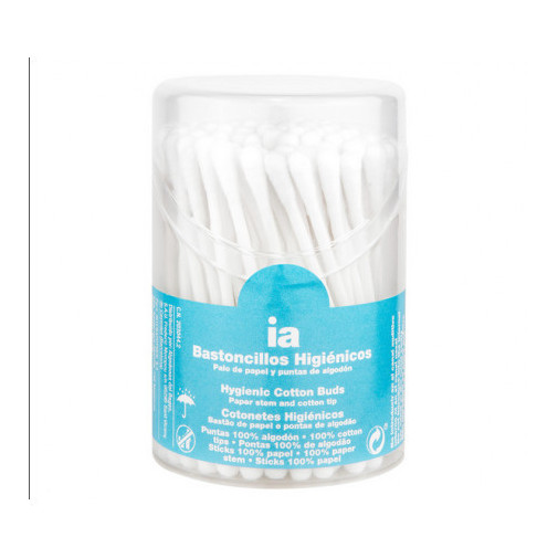 Bastoncillos Higienicos Interapothek 100 Unidades Con Palo De Papel