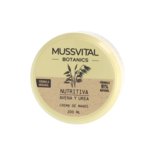 Mussvital Essentials Botanics Crema De Manos Avena Y Urea 1 Envase 200 Ml