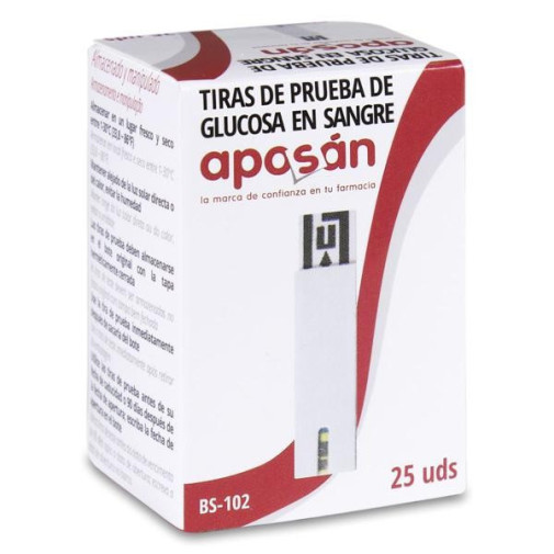 Tiras Reactivas Glucemia Aposan 25 Unidades