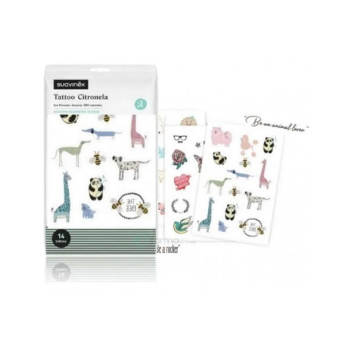 Suavinex Tattoo Con Citronella 14 Unidades