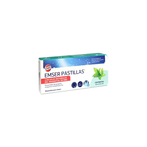 Emser Con Mentol Sin Azucar 30 Pastillas Para Chupar