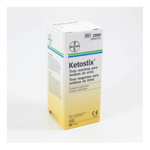 Tira Reactiva Cetonuria Ketostix 50 U