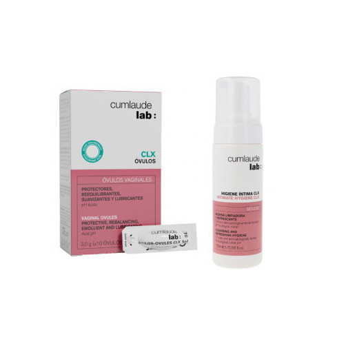Cumlaude Lab Higiene Intima Ovulos Clx 10U Clx Mousse 165Ml Pack