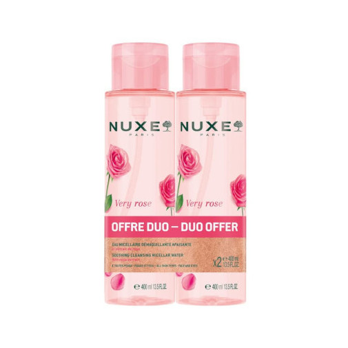 Nuxe Very Rose Agua Micelar Desmaquillante Calmante Duplo 2X400Ml