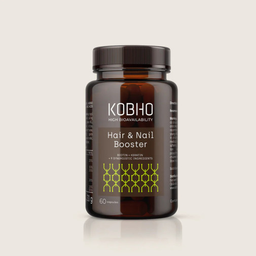 Kobho Hair & Nail Booster (Biotina + Keratina) 60 Cápsulas