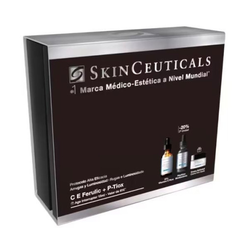 Skinceuticals Cofre Protocolo Arrugas Y Luminosidad (C E Ferulic 30Ml + P-Tiox 30Ml)