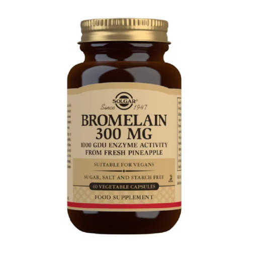 Solgar Bromelina 300Mg 60 Cápsulas
