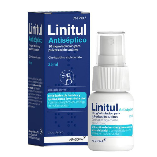 Linitul Antiseptico 10 Mg/ml Solucion Para Pulverizacion Cutanea 1 Frasco 25 Ml