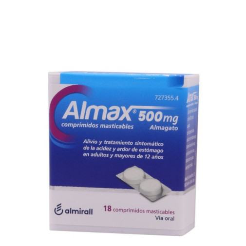 Almax 500 Mg 18 Comprimidos Masticables