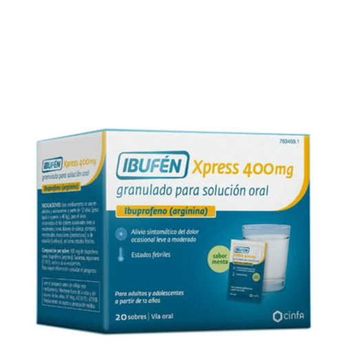 Ibufen Xpress 400 Mg 20 Sobres Granulado Para Solucion Oral