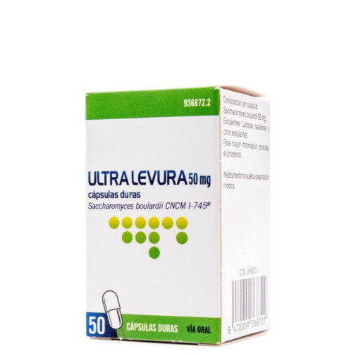 Ultra-levura 50 Mg 50 Capsulas