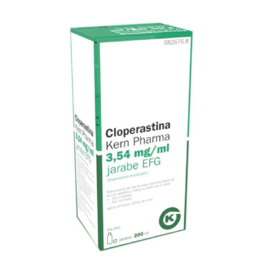 Cloperastina Kern Pharma 3,54 Mg/ml Jarabe 1 Frasco 200 Ml