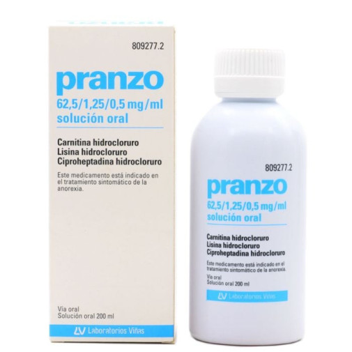 Pranzo 62,5 Mg/ml + 1,25 Mg/ml + 0,5 Mg/ml Solucion Oral 1 Frasco 200 Ml