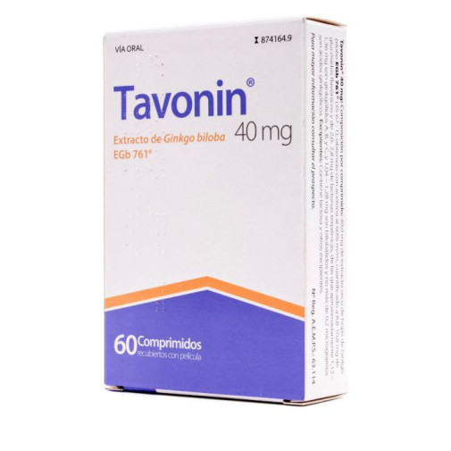 Tavonin 40 Mg 60 Comprimidos Recubiertos