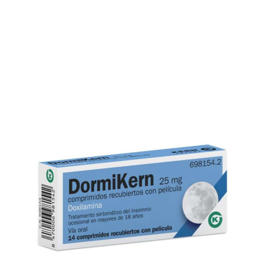 Dormikern 25 Mg 14 Comprimidos Recubiertos