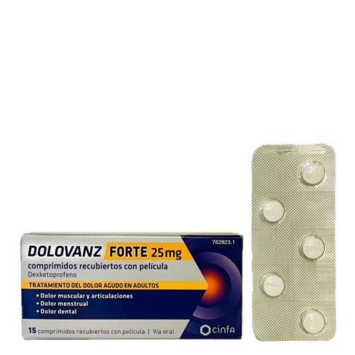 Dolovanz Forte 25 Mg 15 Comprimidos Recubiertos