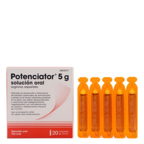 Potenciator 5 G 20 Ampollas Bebibles Solucion Oral 10 Ml