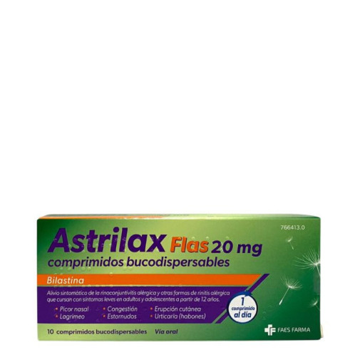 Astrilax Flas 20 Mg 10 Comprimidos Bucodispersables