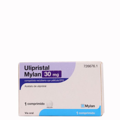 Ulipristal Exeltis Efg 30 Mg 1 Comprimido Recubierto