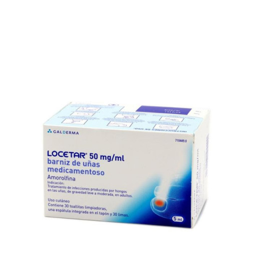 Locetar 50 Mg/ml Barniz Uñas Medicamentoso 1 Frasco 5 Ml (vidrio Tipo Iii)