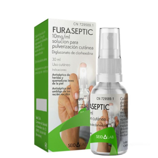 Furaseptic 10 Mg/ml Solucion Cutanea 1 Frasco 30 Ml (con Pulverizador)