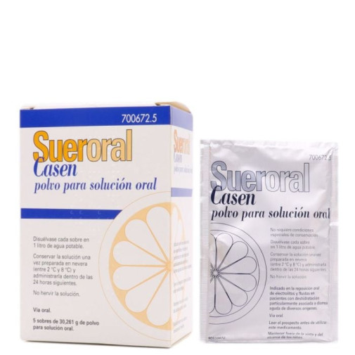 Sueroral Casen 5 Sobres Polvo Para Solucion Oral