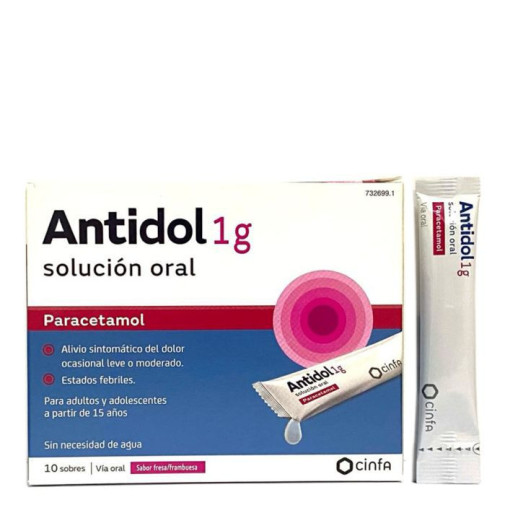 Antidol 1 G 10 Sobres Solucion Oral 10 Ml
