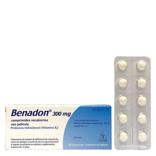 Benadon 300 Mg 20 Comprimidos Recubiertos