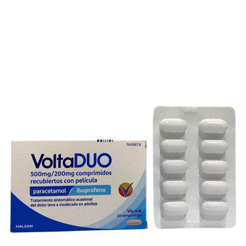 Voltaduo 500 Mg/200 Mg 20 Comprimidos Recubiertos