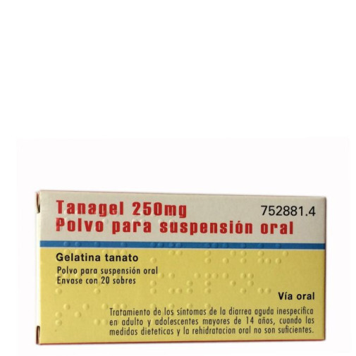 Tanagel 250 Mg 20 Sobres Polvo Para Suspension Oral