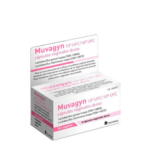 Muvagyn 10^8 Ufc/ 10^8 Ufc 8 Capsulas Vaginales