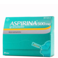 Aspirina 500 Mg 20 Sobres...