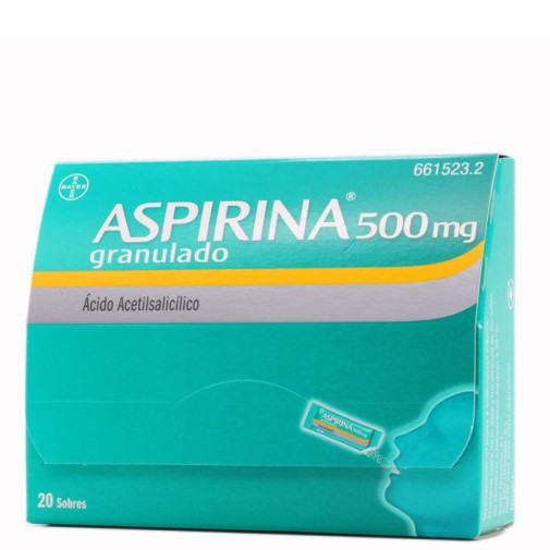 Aspirina 500 Mg 20 Sobres Granulado Oral