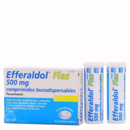 Efferaldol Flas 500 Mg 16 Comprimidos Bucodispersables