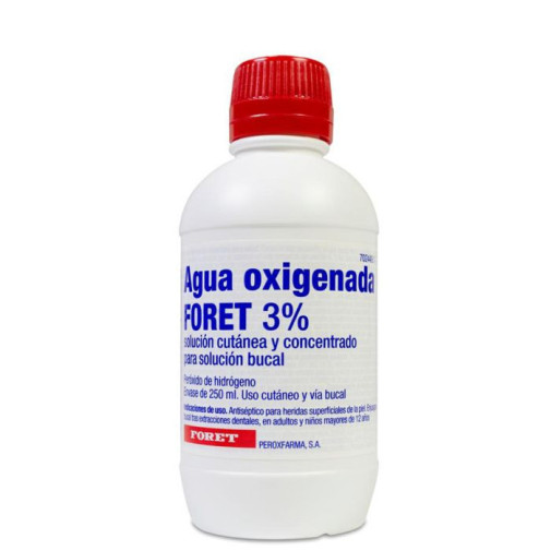 Agua Oxigenada Foret 30 Mg/ml Solucion Cutanea Y Concentrado Para Solucion Bucal 1 Frasco 250 Ml