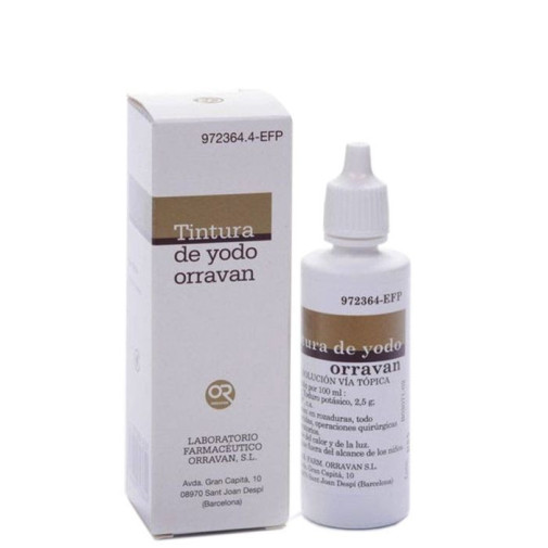 Tintura De Yodo Reig Jofre 20 Mg/ml Solucion Cutanea 1 Frasco 40 Ml