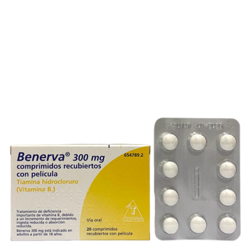 Benerva 300 Mg 20 Comprimidos Recubiertos