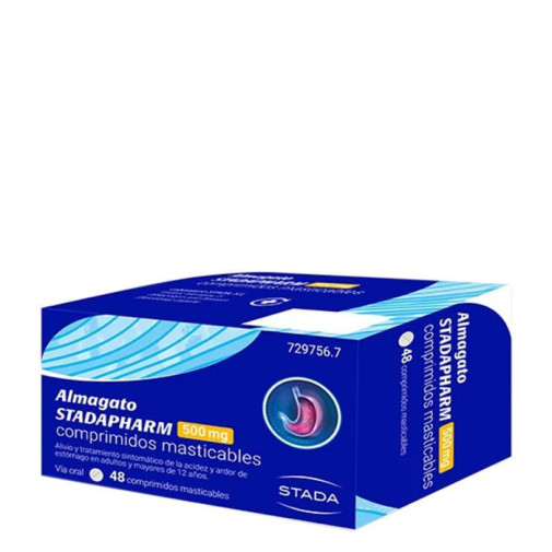 Almagato Stadapharm 500 Mg 48 Comprimidos Masticables