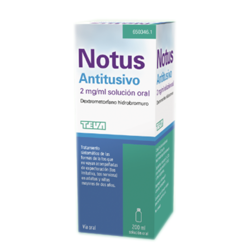 Notus Antitusivo 2 Mg/ml Solucion Oral 1 Frasco 200 Ml