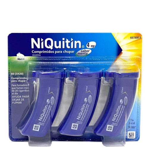Niquitin 4 Mg 60 Comprimidos Para Chupar (sabor Menta)